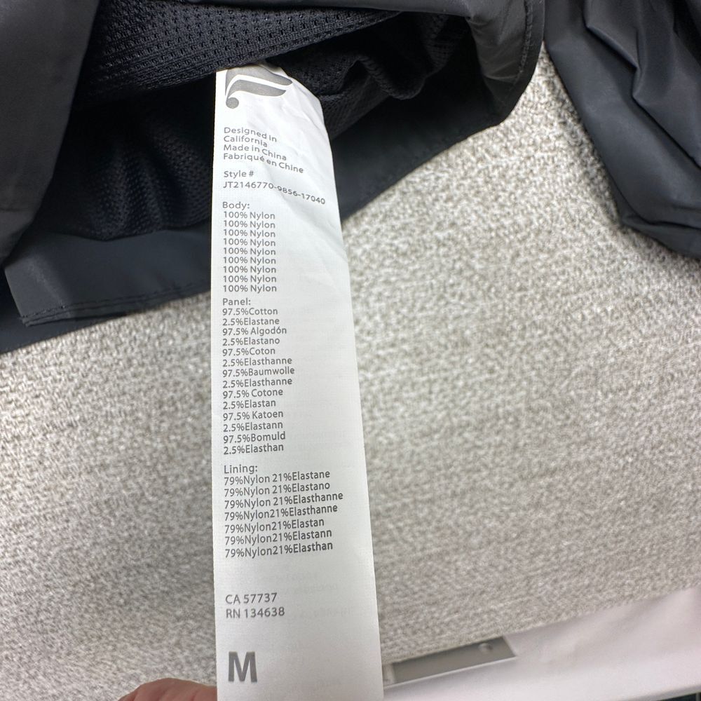 Fabletics Women Sz M Jacket Willow Woven Reflective Black Balloon Sleeves Zip-Up - Picture 11 of 16